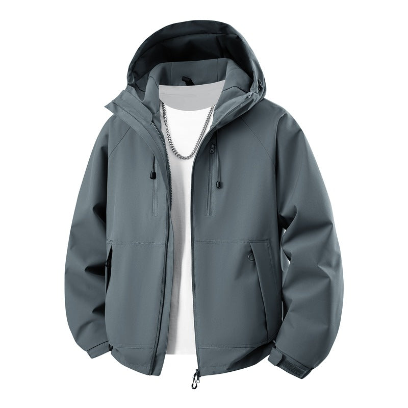 Herren Kapuzen-Softshelljacke mit wasserabweisender Membran, verstellbarer Kapuze & Utility‑Taschen Nord Taschen