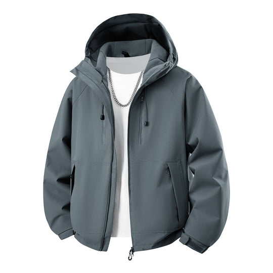 Herren Kapuzen-Softshelljacke mit wasserabweisender Membran, verstellbarer Kapuze & Utility‑Taschen Nord Taschen