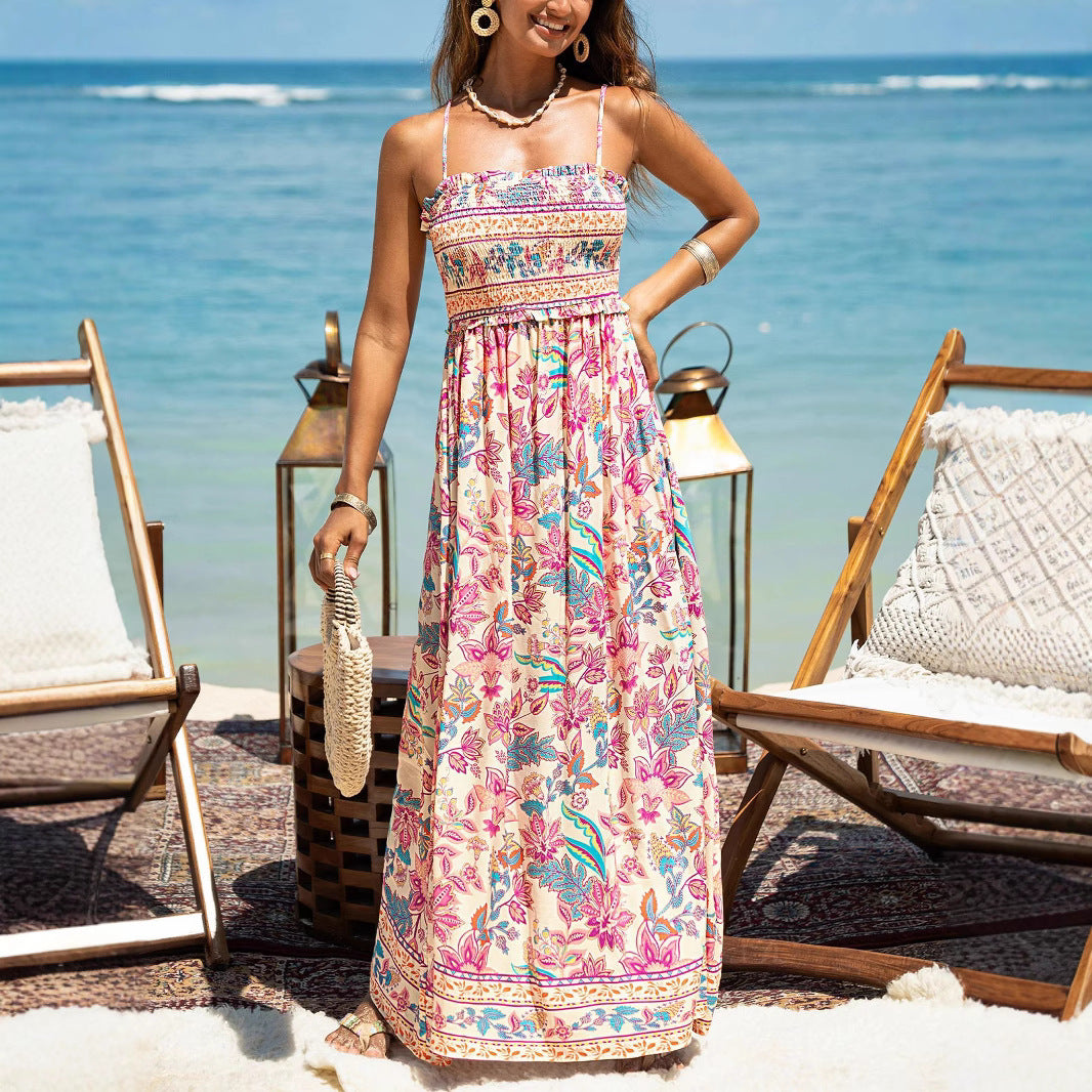 Damen Maxikleid Nord Taschen