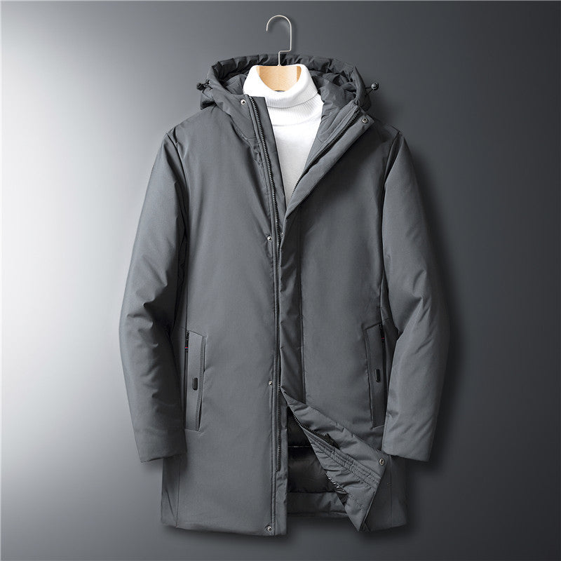 Herren moderner Urban-Longparka mit versteckter Reißverschlussblende und ergonomischer Kapuze Nord Taschen