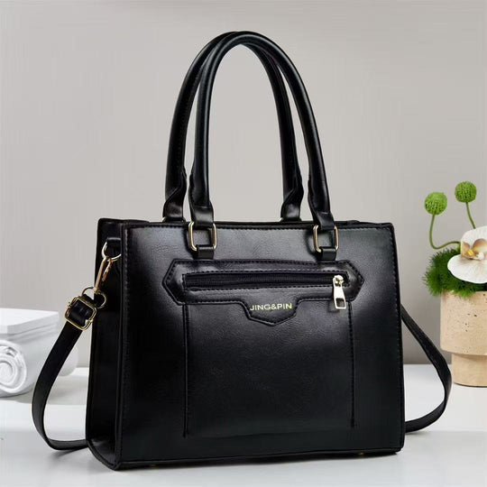 Damen Handtasche mit abnehmbarem Schulterriemen und strapazierfähiger Lederoberfläche Nord Taschen