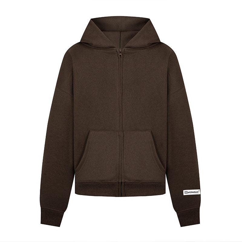 Damen Kapuzen‑Sweatjacke mit durchgehendem Reißverschluss, Kängurutasche und relaxed Fit Nord Taschen