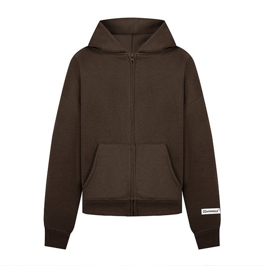 Damen Kapuzen‑Sweatjacke mit durchgehendem Reißverschluss, Kängurutasche und relaxed Fit Nord Taschen