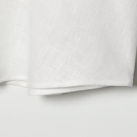 Damen Oversize Leinenbluse mit Spitzeneinsatz an Ärmeln und verdeckter Knopfleiste Nord Taschen