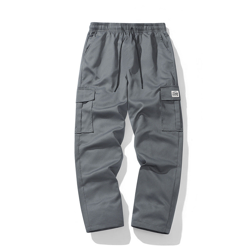 Herren Lässige Cargo-Jogginghose mit elastischem Tunnelzugbund, Mehrfachtaschen & tapered Bein Nord Taschen