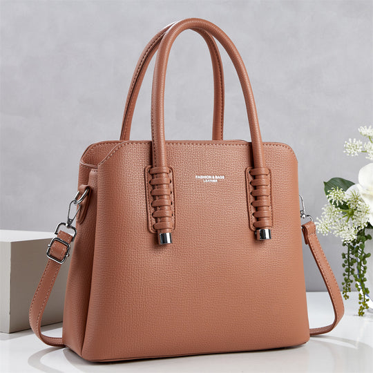 Damen Handtasche mit strukturiertem Kunstleder und abnehmbarem Schulterriemen Nord Taschen