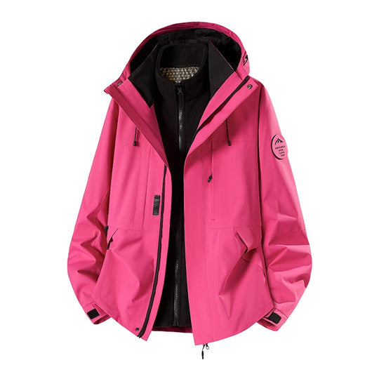 Herren Wetterfeste technische Softshell‑Trekkingjacke mit Kapuze und isolierendem Inneneinsatz Nord Taschen