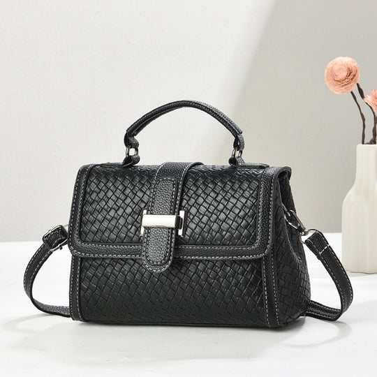 Damen stilvolle Handtasche mit geflochtenem Design und abnehmbarem Schulterriemen Nord Taschen