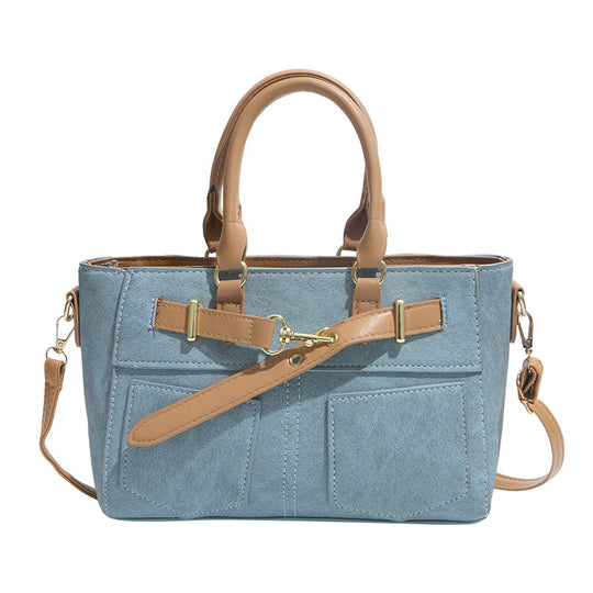 Damen elegante Wildleder-Handtasche mit abnehmbaren Schulterriemen Nord Taschen