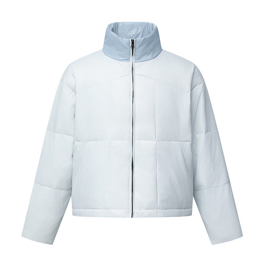 Unisex Boxy-Pufferjacke mit Stehkragen in Kontrastoptik und quadratischer Steppung Nord Taschen