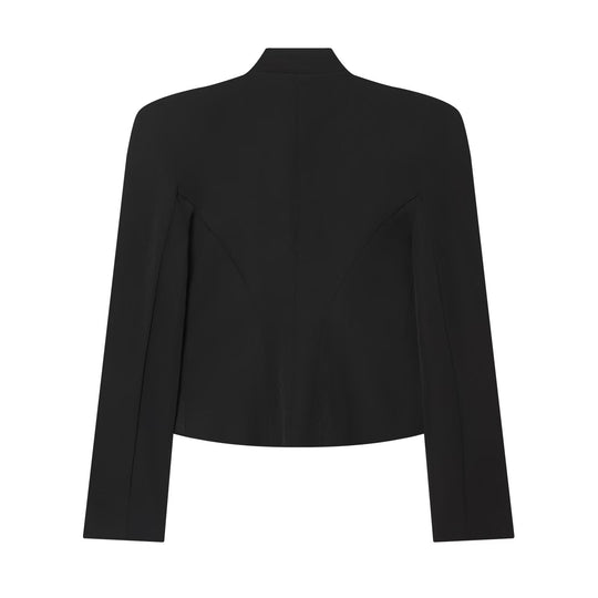 Damen Kurzer Feldblazer mit Stehkragen, Kordelverzierung und Messingknöpfen Nord Taschen