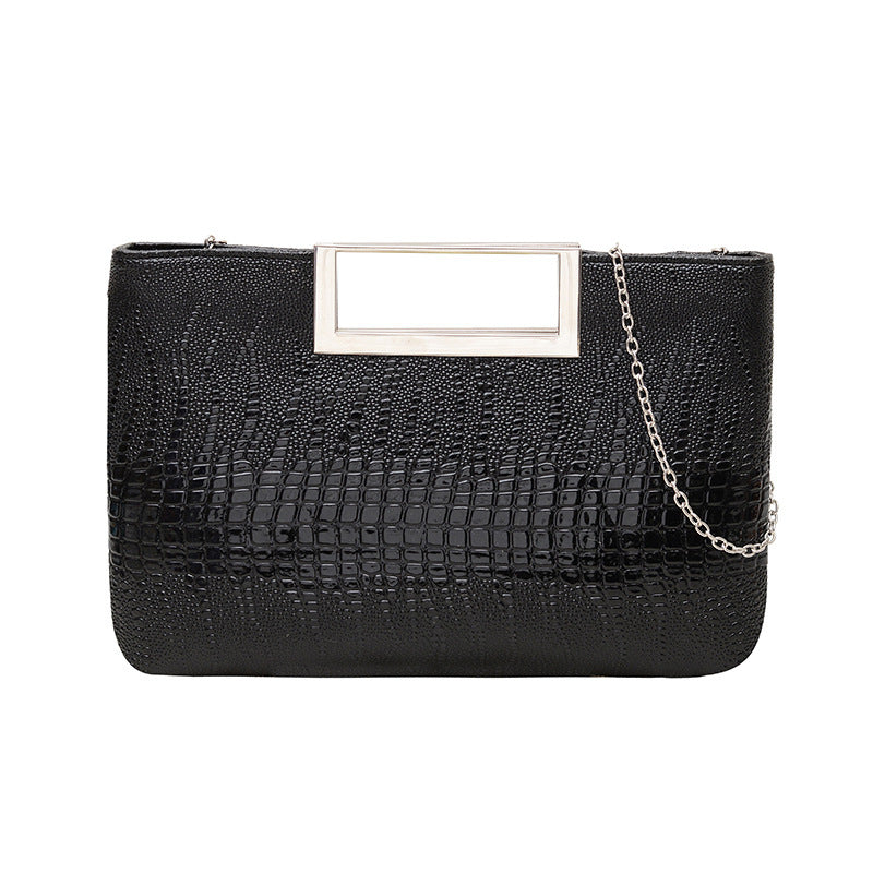 Damen elegante Clutch-Tasche im stilvollen Krokodil-Look Nord Taschen