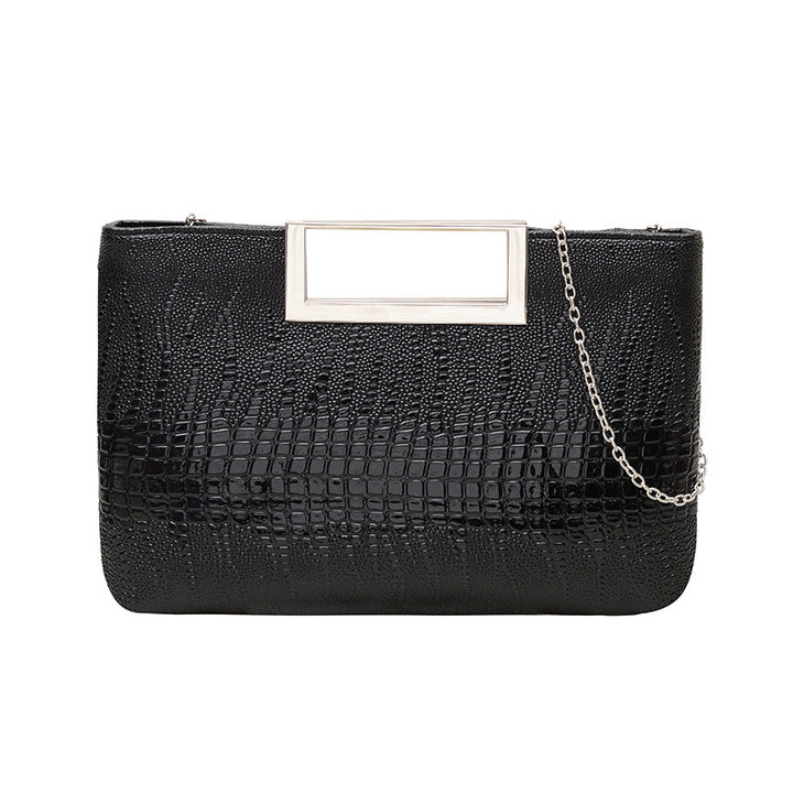 Damen elegante Clutch-Tasche im stilvollen Krokodil-Look Nord Taschen