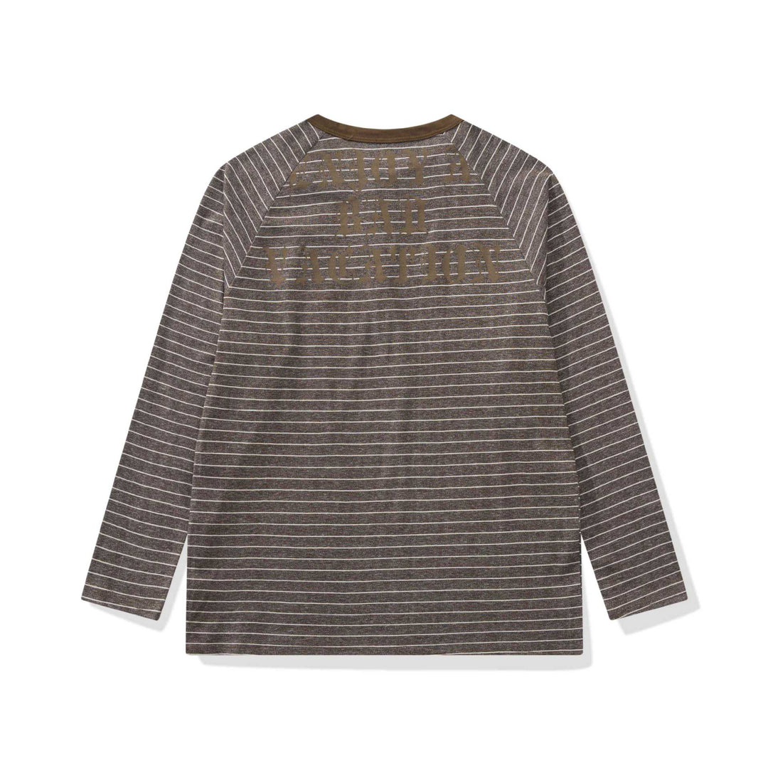 Herren Longsleeve-Henley mit Raglanärmeln und Knopfleiste Nord Taschen