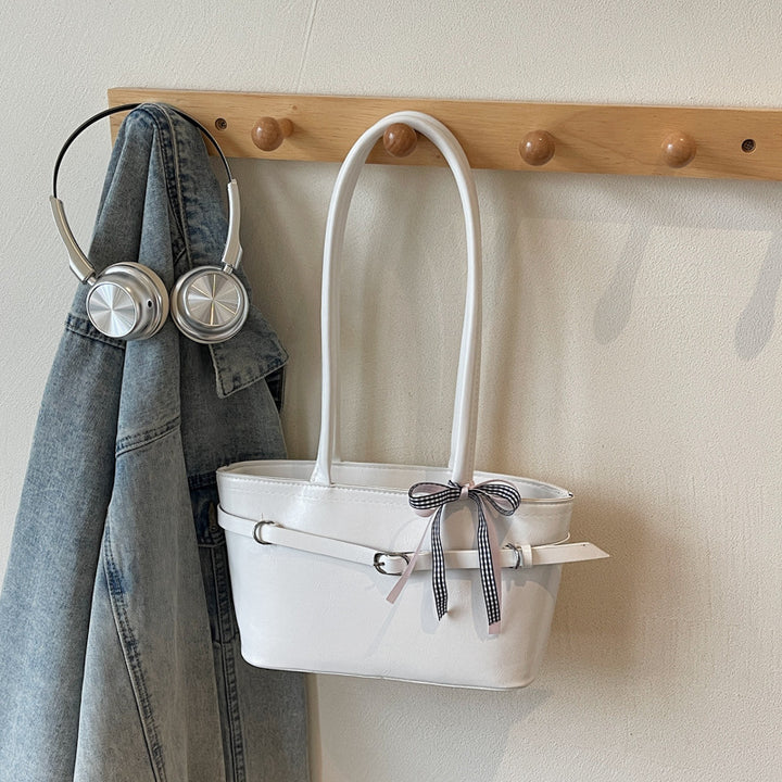 Damen Handtasche mit schickem, minimalistischen Design und elegantem Knoten Nord Taschen