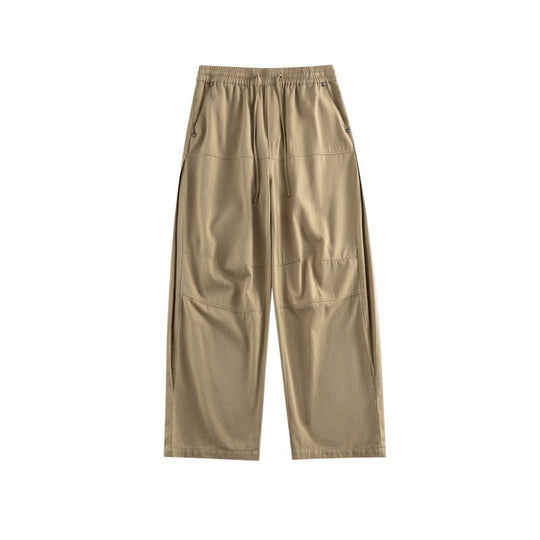 Damen Weite Culotte-Hose im Utility-Stil mit elastischem Bund, Tunnelzug und aufgesetzten Taschen Nord Taschen