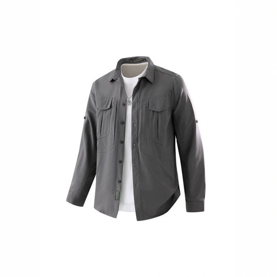 Herren Praktisches Outdoor-Hemd mit vielen Taschen Nord Taschen