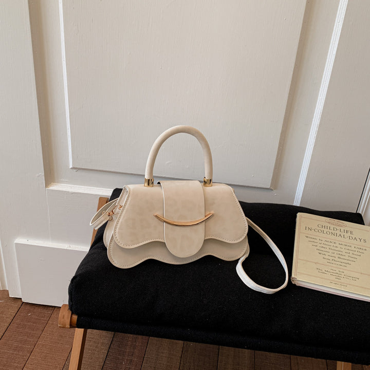Damen strukturierte Handtasche mit eleganter Klappöffnung Nord Taschen