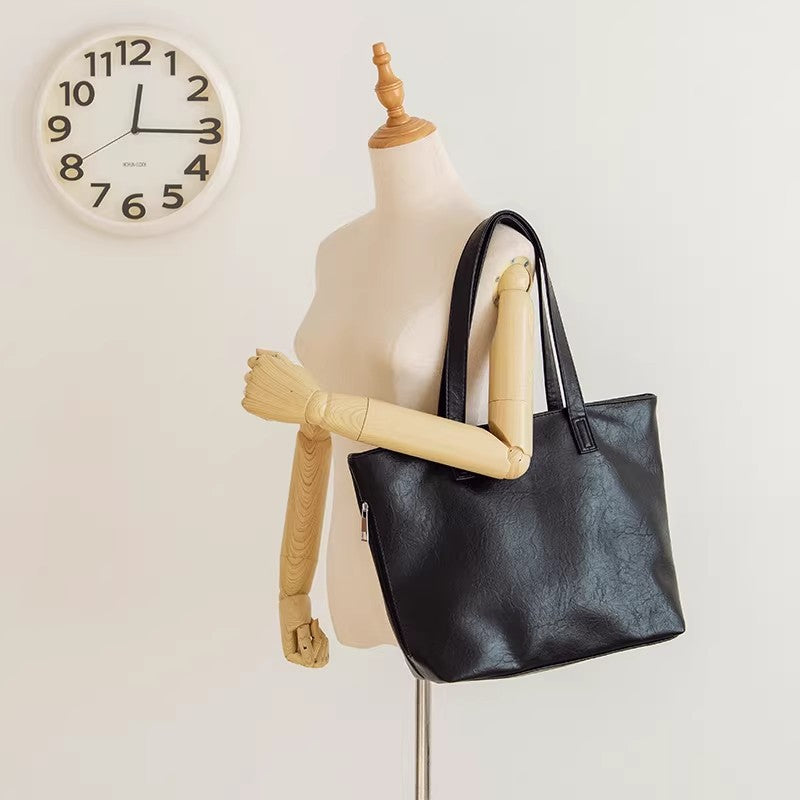 Damen Shopper-Tasche aus hochwertigem Kunstleder mit praktischen Innentaschen Nord Taschen