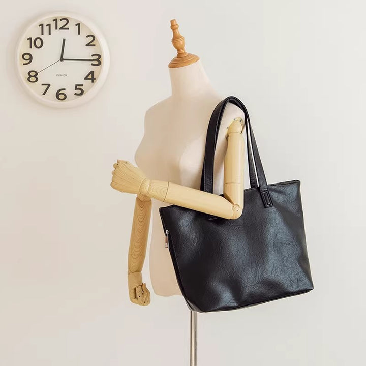 Damen Shopper-Tasche aus hochwertigem Kunstleder mit praktischen Innentaschen Nord Taschen