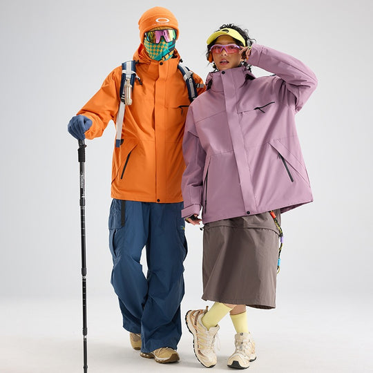 Herren Wasserdichte Outdoor-Softshelljacke mit Kapuze, hohem Stehkragen & Reißverschlusstaschen Nord Taschen