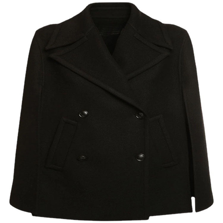 Damen Kurzer Cape‑Blazer im minimalistischen Tailoring mit kastiger Silhouette Nord Taschen