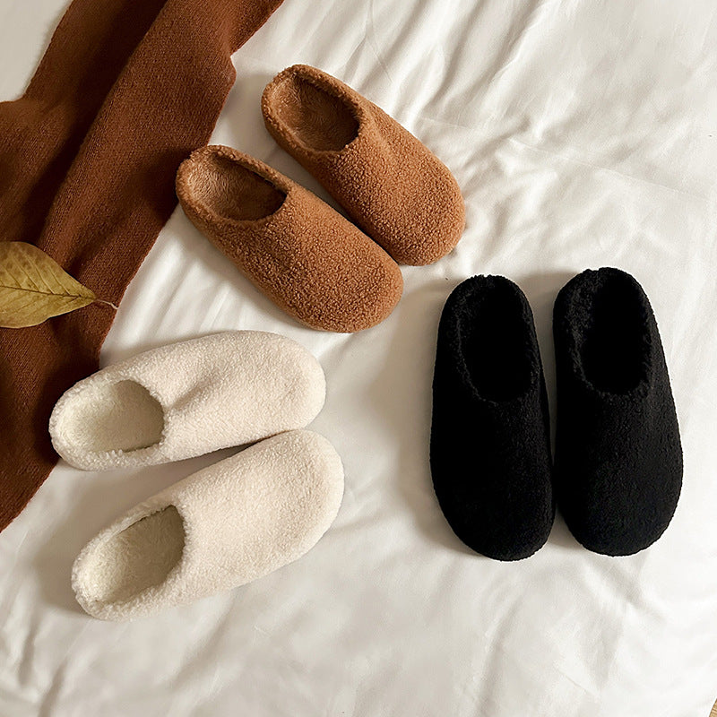 Damen Gefütterte Hausschuhe‑Slipper aus Teddyfleece mit gepolstertem Komfortfußbett Nord Taschen