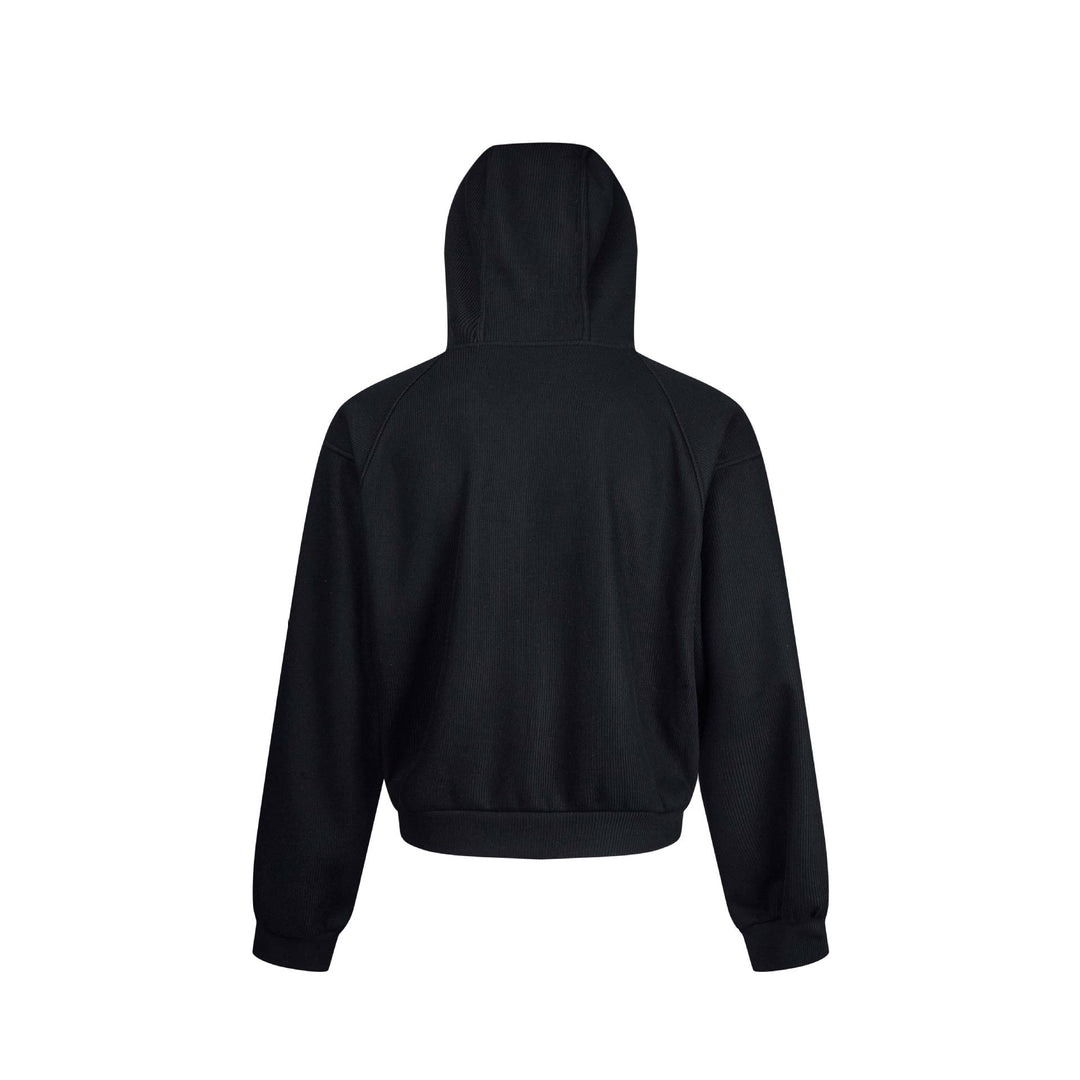 Damen Kapuzen-Sweatjacke mit Reißverschluss und Raglanärmeln Nord Taschen