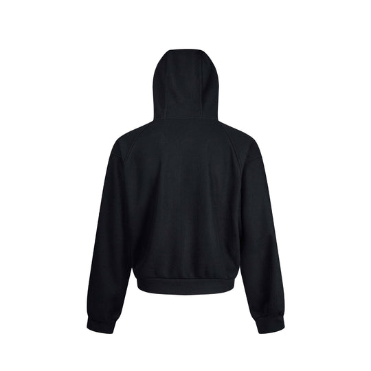 Damen Kapuzen-Sweatjacke mit Reißverschluss und Raglanärmeln Nord Taschen