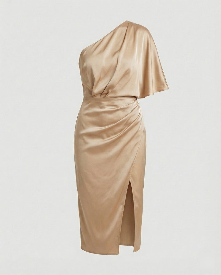 Elegantes Abendkleid Midi asymmetrisch