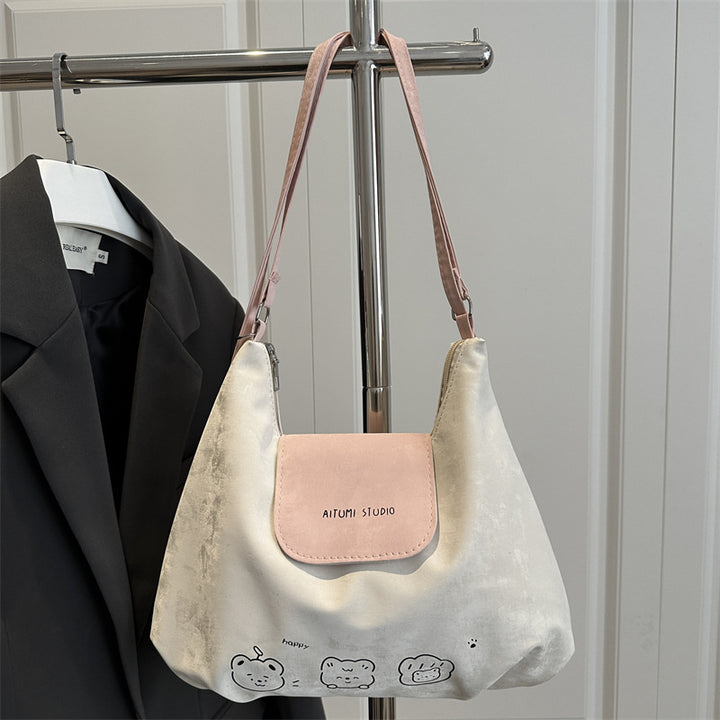 Damen modische Umhängetasche aus elegantem, samtigem Material Nord Taschen