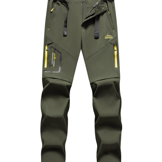 Herren Technische Softshell Zipp‑Wanderhose mit abnehmbaren Beinen und verstellbarem Gürtel Nord Taschen