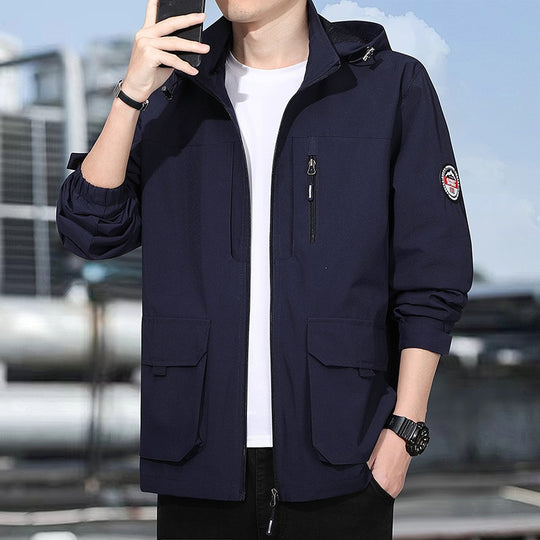 Herren multifunktionale Jacke mit Kapuze Nord Taschen