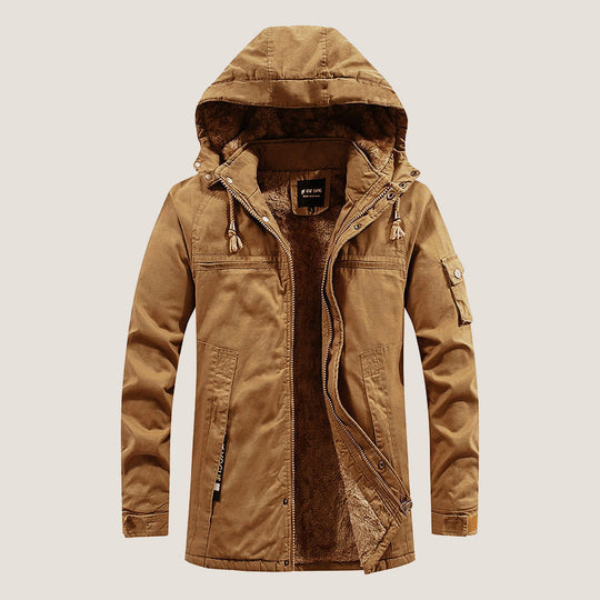 Herren Wetterfeste Outdoor-Jacke mit Fleecefutter Nord Taschen