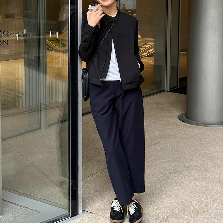 Damen urbane Übergangsjacke mit minimalistischen Details Nord Taschen