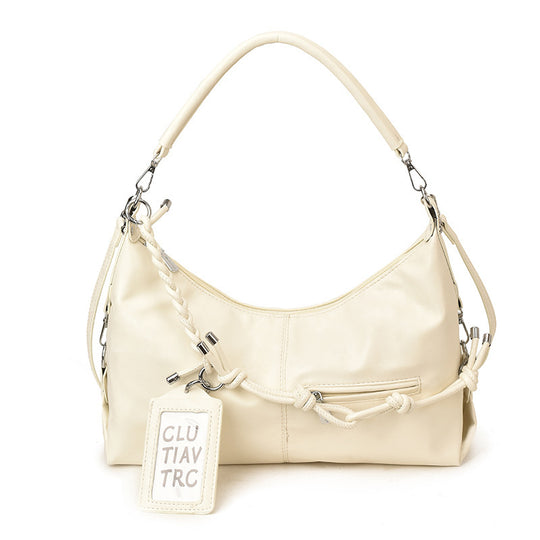 Damen Hobo-Tasche aus hochwertigem Leder mit geflochtenem Detail Nord Taschen