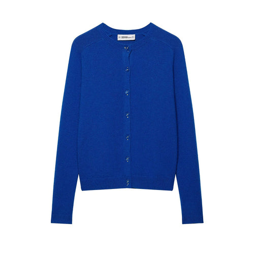 Damen Feiner Strickcardigan mit Rundhals und Knopfleiste Nord Taschen