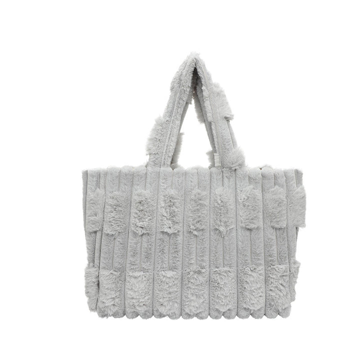 Damen flauschige Shopper Tasche Nord Taschen