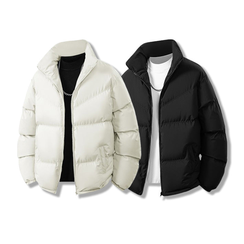 Herren Kurz gesteppte Thermo-Winterjacke mit hohem Stehkragen und winddichter Füllung Nord Taschen