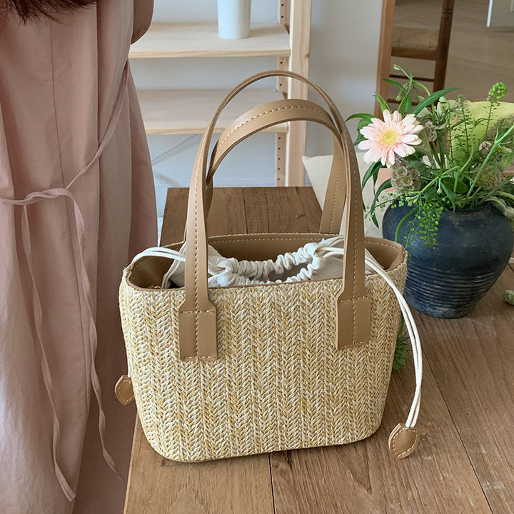 Damen Strandtasche mit geflochtenem Design und abnehmbarem Innenbeutel Nord Taschen