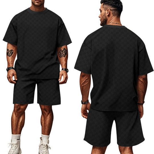 Herren lässiges Kurzarm-Set mit bequemer Passform und stylischem Design