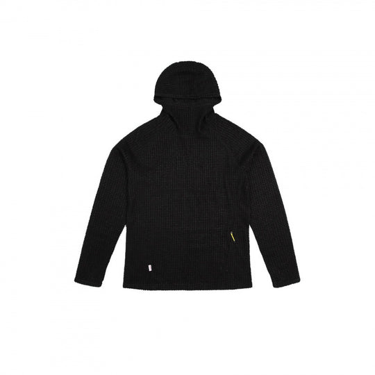 Unisex Texturierter Kapuzenpullover im Boxy‑Cut aus Waffelstrick mit Raglanärmeln und aufgesetzter Tasche Nord Taschen