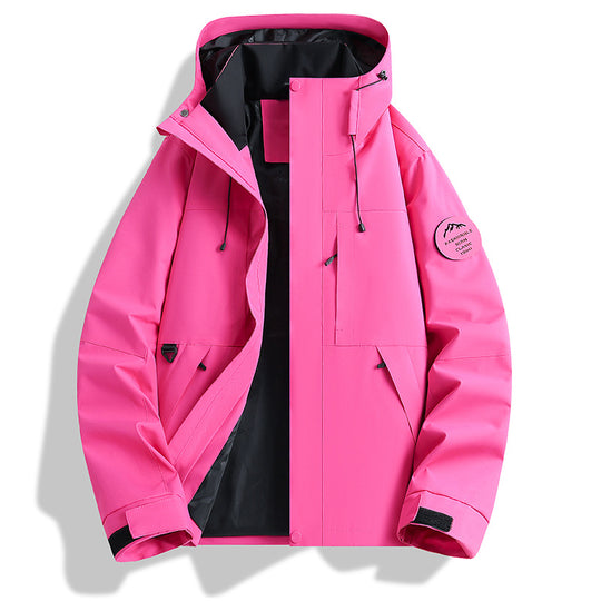 Herren Wasser- und Winddichte Softshell-Outdoorjacke mit verstellbarer Kapuze Nord Taschen