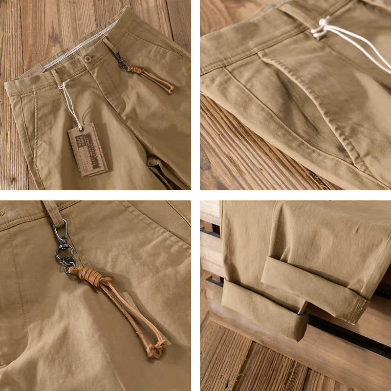 Herren Baumwoll‑Twill Chino im Relaxed‑Tapered Schnitt mit Kordelzugbund und aufgesetzten Taschen Nord Taschen