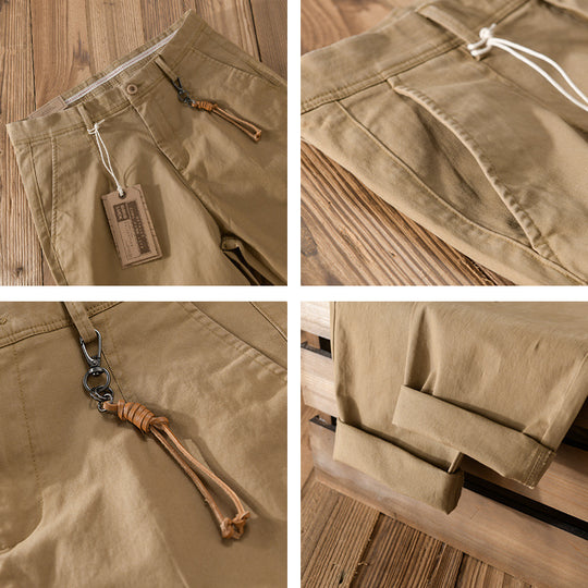 Herren Baumwoll‑Twill Chino im Relaxed‑Tapered Schnitt mit Kordelzugbund und aufgesetzten Taschen Nord Taschen