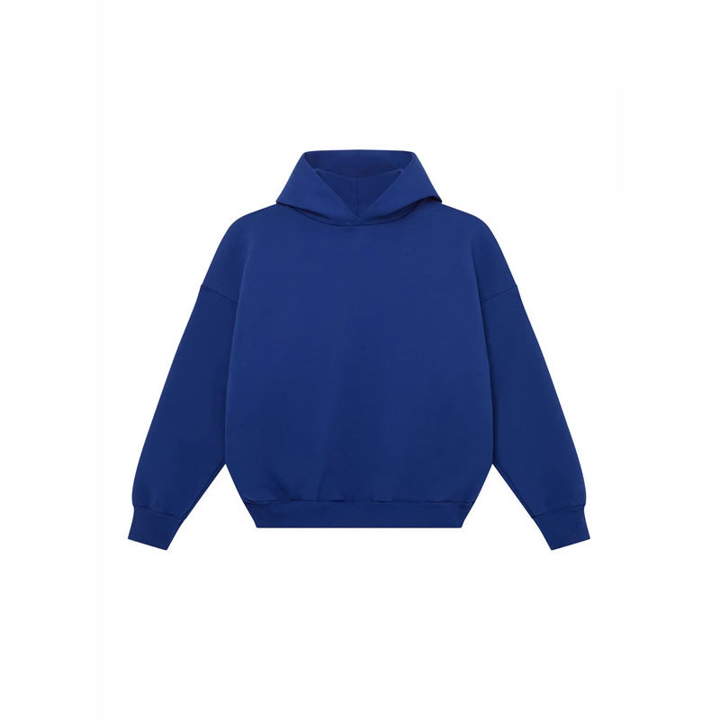 Unisex nan minimalistischer Kapuzenpullover ohne Kängurutasche mit überschnittener Schulter und geripptem Saum Nord Taschen