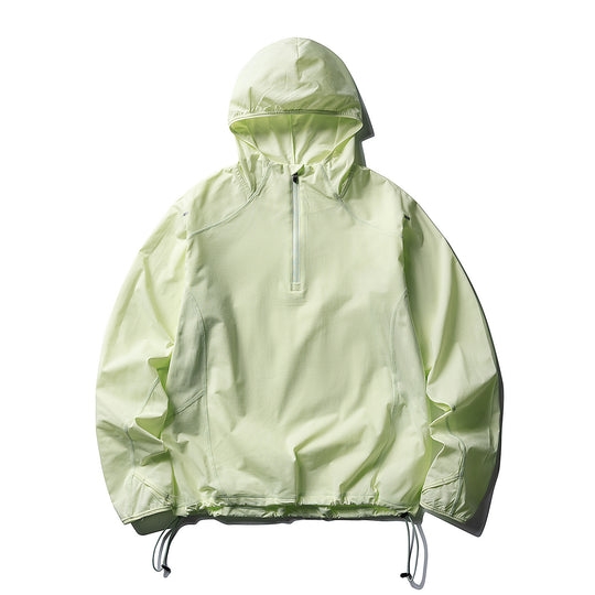 Unisex Atmungsaktiver Half-Zip-Kapuzenanorak mit Tunnelzugsaum und Flatlock‑Nähten Nord Taschen