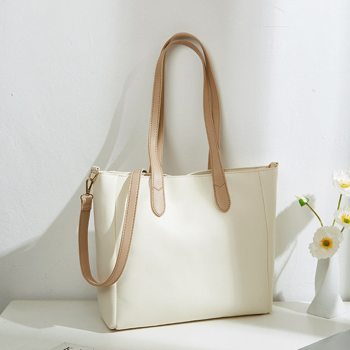 Damen elegante Schultertasche mit luxuriösem Kunstleder Nord Taschen
