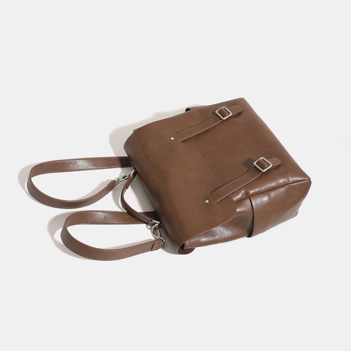 Damen Rucksack mit elegantem Lederbesatz Nord Taschen