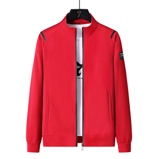 Herren Sportlicher Trainingsanzug-Set mit Reißverschlussjacke, Rundhalsausschnitt-Sweatshirt und Slim-Fit Jogginghose Nord Taschen